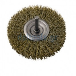 Συρματόβουρτσα τροχού, ορειχάλκινη, Ø100mm Συρματόβουρτσα τροχού, ορειχάλκινη, Ø100mm