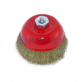 Συρματόβουρτσα καμπάνα, M14, ορειχάλκινη, Ø100mm Συρματόβουρτσα καμπάνα, M14, ορειχάλκινη, Ø100mm