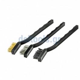 Βούρτσες mini (πλαστική, ατσάλινη, χάλκινη) set 3 τεμαχίων Βούρτσες mini (πλαστική, ατσάλινη, χάλκινη) set 3 τεμαχίων