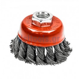 Συρματόβουρτσα M14 Ø100mm, καμπάνα κοτσίδα Συρματόβουρτσα M14 Ø100mm, καμπάνα κοτσίδα