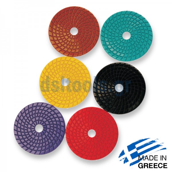 Διαμαντόπανο P50, Πράσινο, Ø100mm Velcro, πλαστικό, Smirdex