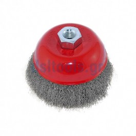Συρματόβουρτσα Μ14 Ø100mm, καμπάνα Συρματόβουρτσα Μ14 Ø100mm, καμπάνα