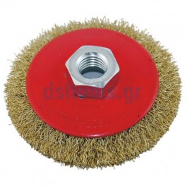 Συρματόβουρτσα τροχού, ίσια, Μ14, Ø100mm Συρματόβουρτσα τροχού, ίσια, Μ14, Ø100mm