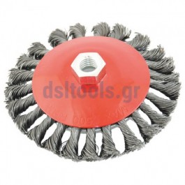 Συρματόβουρτσα κοτσίδα, ίσια, Ø120mm Συρματόβουρτσα κοτσίδα, ίσια, Ø120mm