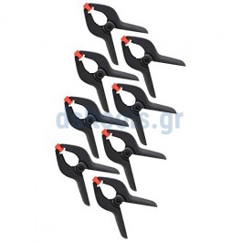 Τσιμπίδες ελατηρίου, 60mm, set 8 τεμαχίων Τσιμπίδες ελατηρίου, 60mm, set 8 τεμαχίων