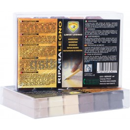 Set επισκευαστικών ξύλινων επιφανειών, Riparalegno mix 1, 12 τεμαχίων, 24gr Set επισκευαστικών ξύλινων επιφανειών, Riparalegno mix 1, 12 τεμαχίων, 24gr