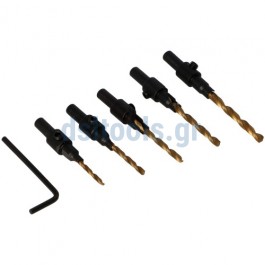 Τρυπάνια ξύλου, set 5 τεμαχίων Τρυπάνια ξύλου, set 5 τεμαχίων