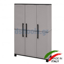 Nτουλάπα, τρίφυλλη, πλαστική, με 3 ράφια, Π105xB37xY169cm, ArtPlast Nτουλάπα, τρίφυλλη, πλαστική, με 3 ράφια, Π105xB37xY169cm, ArtPlast