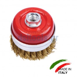Συρματόβουρτσα Μ14, Ø65mm, καμπάνα κοτσίδα Συρματόβουρτσα Μ14, Ø65mm, καμπάνα κοτσίδα