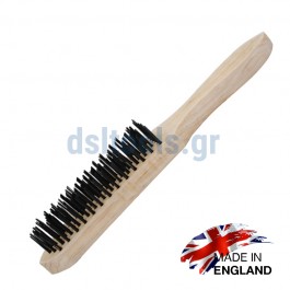 Συρματόβουρτσα 6 σειρών, χειρός με ξύλινη λαβή, DEKTON Συρματόβουρτσα 6 σειρών, χειρός με ξύλινη λαβή, DEKTON