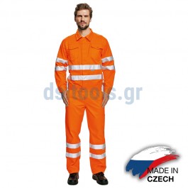 Φόρμα KOROS με ανακλαστικές ρίγες, Πορτοκαλί, Νο52 Φόρμα KOROS με ανακλαστικές ρίγες, Πορτοκαλί, Νο52