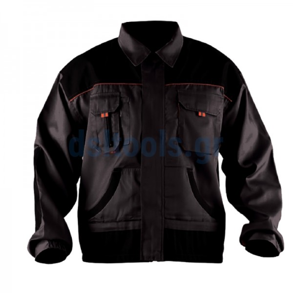 Jacket εργασίας, Νο58, Μαύρο/Πορτοκαλί