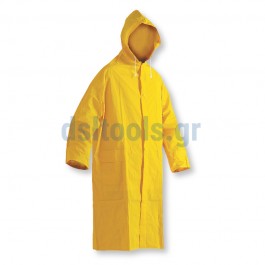 Αδιάβροχη XL καπαρντίνα με κουκούλα, Κίτρινη Αδιάβροχη XL καπαρντίνα με κουκούλα, Κίτρινη