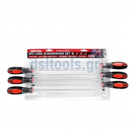 Κατσαβίδια + & - μακρυά, set 6 τεμαχίων Κατσαβίδια + & - μακρυά, set 6 τεμαχίων