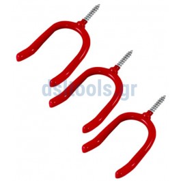 Γάντζοι βίδες, 8mm", set 3 τεμαχίων Γάντζοι βίδες, 8mm", set 3 τεμαχίων