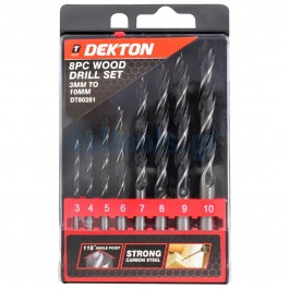 Τρυπάνια ξύλου, ακίδος, set 3-10mm Τρυπάνια ξύλου, ακίδος, set 3-10mm