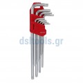 Κλειδιά Allen Torx, μακρυά, set 9 τεμαχίων