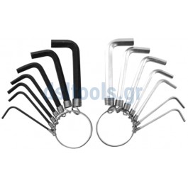 Κλειδιά Allen, set 2 κρίκοι (14 τεμάχια) Κλειδιά Allen, set 2 κρίκοι (14 τεμάχια)