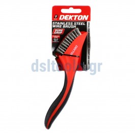 Συρματόβουρτσα χειρός, inox, με ελαστική λαβή Συρματόβουρτσα χειρός, inox, με ελαστική λαβή