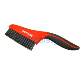 Συρματόβουρτσα χειρός, CARBON, με ελαστική λαβή Συρματόβουρτσα χειρός, CARBON, με ελαστική λαβή