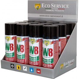 Εκθετήριο σπρέι W8, 8 λειτουργιών με βαλβίδα ψεκασμού 360, 12 τεμαχίων, 400ml Εκθετήριο σπρέι W8, 8 λειτουργιών με βαλβίδα ψεκασμού 360, 12 τεμαχίων, 400ml