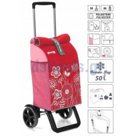 Καρότσι shopping-ισοθερμική τσάντα, Rolling Thermo, 50Lt, κόκκινο, Gimi Καρότσι shopping-ισοθερμική τσάντα, Rolling Thermo, 50Lt, κόκκινο, Gimi