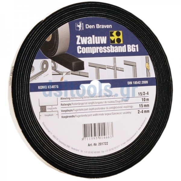 Προσυμπιεσμένες ταινίες αρμού 30x10mm, COMPRESS BAND