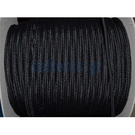 Σχοινί πολυεστερικό πλεκτό Μαύρο Ø6-12mm Σχοινί πολυεστερικό πλεκτό Μαύρο Ø6-12mm