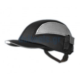 Καπέλο Bump cap με 8 led, Μαύρο-Γκρι Καπέλο Bump cap με 8 led, Μαύρο-Γκρι