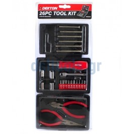 Κασετίνα κατσαβίδια + μύτες set 26 τεμαχίων Κασετίνα κατσαβίδια + μύτες set 26 τεμαχίων