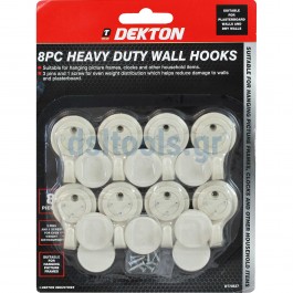 Άγκιστρα τοίχου Β.Τ., set 8 τεμαχίων Άγκιστρα τοίχου Β.Τ., set 8 τεμαχίων