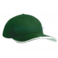 Καπέλο JOCKEY με 8 LED, Πράσινο, πλενόμενο