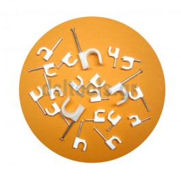 Στερεωτικά καρφιά Νο 4/20, ρόκα καλωδίων πλακέ Στερεωτικά καρφιά Νο 4/20, ρόκα καλωδίων πλακέ