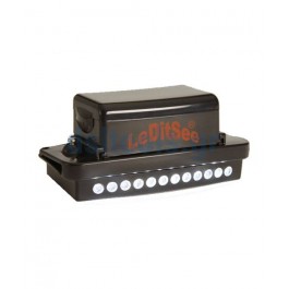 Φακός κράνους με 12 led, Μαύρος Φακός κράνους με 12 led, Μαύρος