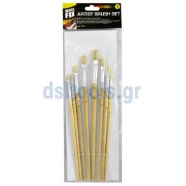 Πινέλα ζωγραφικής πλακέ, set 8 τεμαχίων Πινέλα ζωγραφικής πλακέ, set 8 τεμαχίων