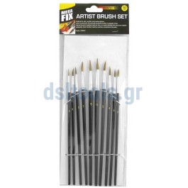 Πινέλα ζωγραφικής μυτερά, set 10 τεμαχίων Πινέλα ζωγραφικής μυτερά, set 10 τεμαχίων