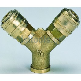 Διανομέας πίεσης με 2 ταχυσυνδέσμους Διανομέας πίεσης με 2 ταχυσυνδέσμους