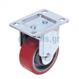 Ρόδα βιομηχανική, σταθερή, υπερβαρέως τύπου, PU, Ø75mm Ρόδα βιομηχανική, σταθερή, υπερβαρέως τύπου, PU, Ø75mm