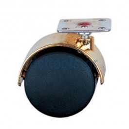 Ρόδα διπλή περιστρεφόμενη Kίτρινη Ø50mm Ρόδα διπλή περιστρεφόμενη Kίτρινη Ø50mm