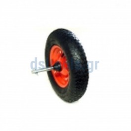 Ρόδα φουσκωτή, με άξονα, για καρότσια, 2 λινά, 4,0-8 Ρόδα φουσκωτή, με άξονα, για καρότσια, 2 λινά, 4,0-8