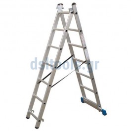 Σκάλα αλουμινίου μετατρεπόμενη-πτυσσόμενη 2x8 σκαλοπάτια Σκάλα αλουμινίου μετατρεπόμενη-πτυσσόμενη 2x8 σκαλοπάτια