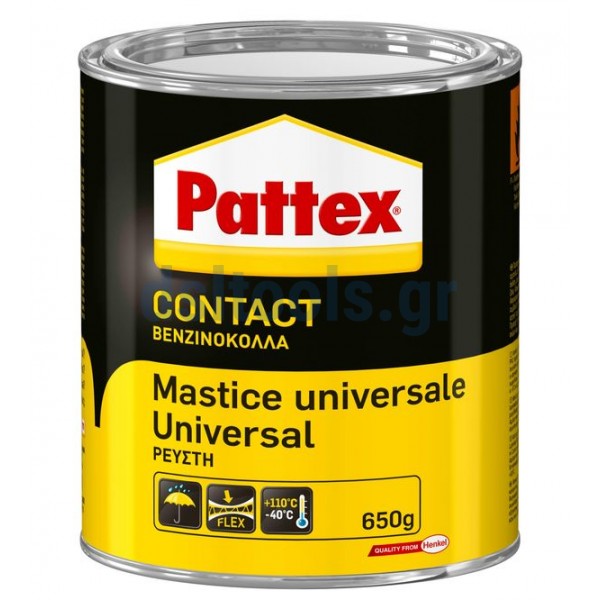 Βενζινόκολλα ρευστή, Pattex CONTACT, 650gr