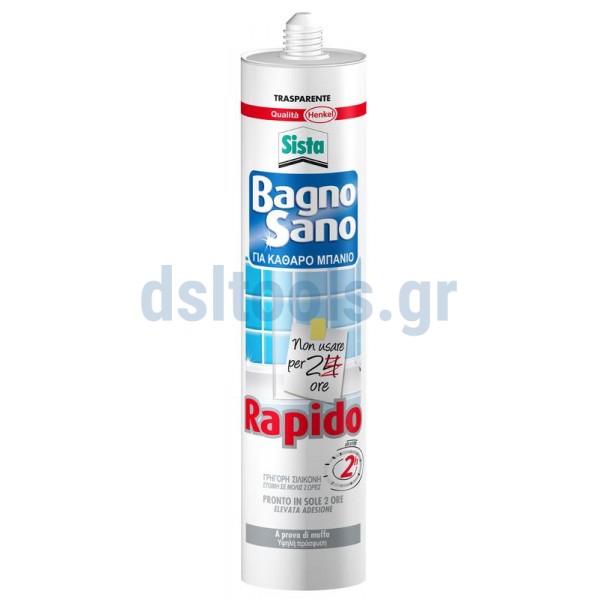 Σιλικόνη Pattex Bagno Sano Rapido, 300ml