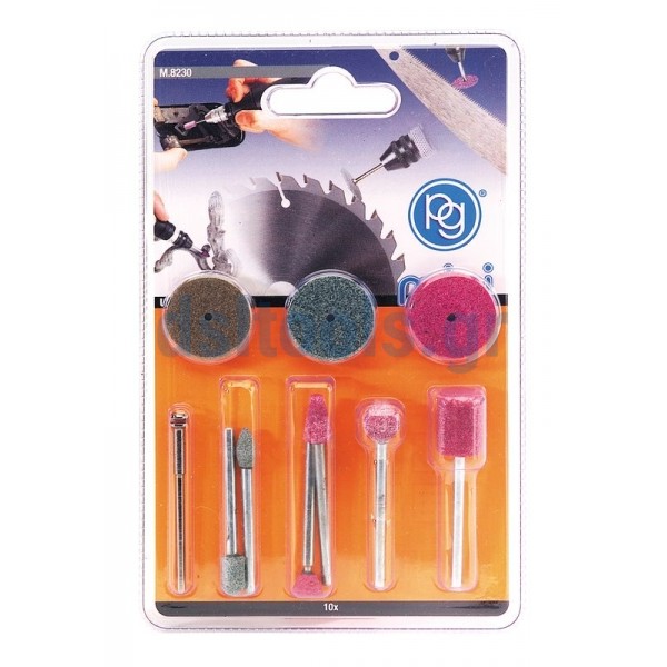 Kit 10 εργαλείων λείανσης