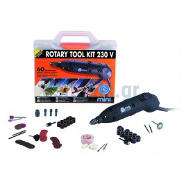 Kit mini drill, ρυθμιζόμενης ταχύτητας, 60 τεμαχίων Kit mini drill, ρυθμιζόμενης ταχύτητας, 60 τεμαχίων