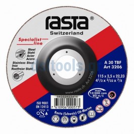 Δίσκος κοπής σιδήρου Ø125x22mm, Rasta Δίσκος κοπής σιδήρου Ø125x22mm, Rasta