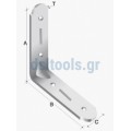 Γωνία μαραγκών Γαλβανιζέ Νο100x100mm