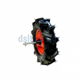 Ρόδα φουσκωτή, βαρέως τύπου, με άξονα, για καρότσια, 6 λινά, 4,0-8 Ρόδα φουσκωτή, βαρέως τύπου, με άξονα, για καρότσια, 6 λινά, 4,0-8