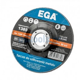 Δίσκος λείανσης σιδήρου, Ø115x6x22,2 Δίσκος λείανσης σιδήρου, Ø115x6x22,2