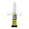 Κόλλα 3gr κυανοακρυλική Superglue Maxifix, (set 3x3gr), γραβάτα